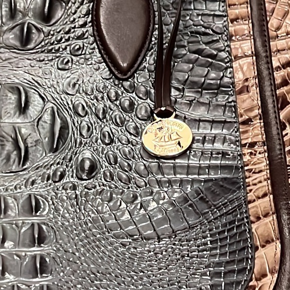 Brahmin Medium Lena Tote Shoulder Bag Mallard Davos - Picture 3 of 16
